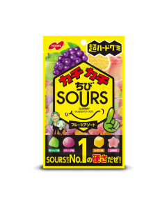 Nobel Kachi Kachi Chibi SOURS Fruit Assortment Gummy 80g