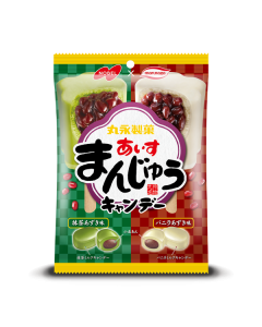 Nobel Ice Manju Candy Matcha Red Bean & Vanilla Red Bean Flavor 70g