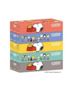 Scottie x Snoopy Tissue Paper Box 160 Counts (Pack of 5)