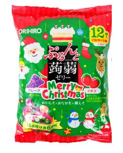 「Christmas Limite​​d Edition」​​ORIHIRO Purunto Konjac Jelly Pouch Grape + Strawberry 12 pcs